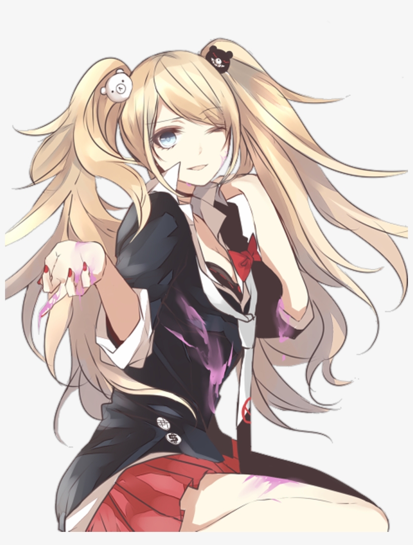 Junko Sticker - Danganronpa The Animation Girls, transparent png