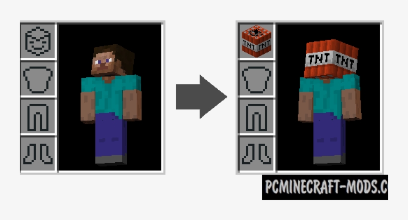 Wearable Blocks Mod For Minecraft - Graphic Design, transparent png
