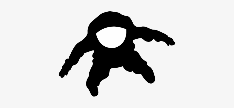 Spaceman At Getdrawings Com - Astronaut Silhouette, transparent png