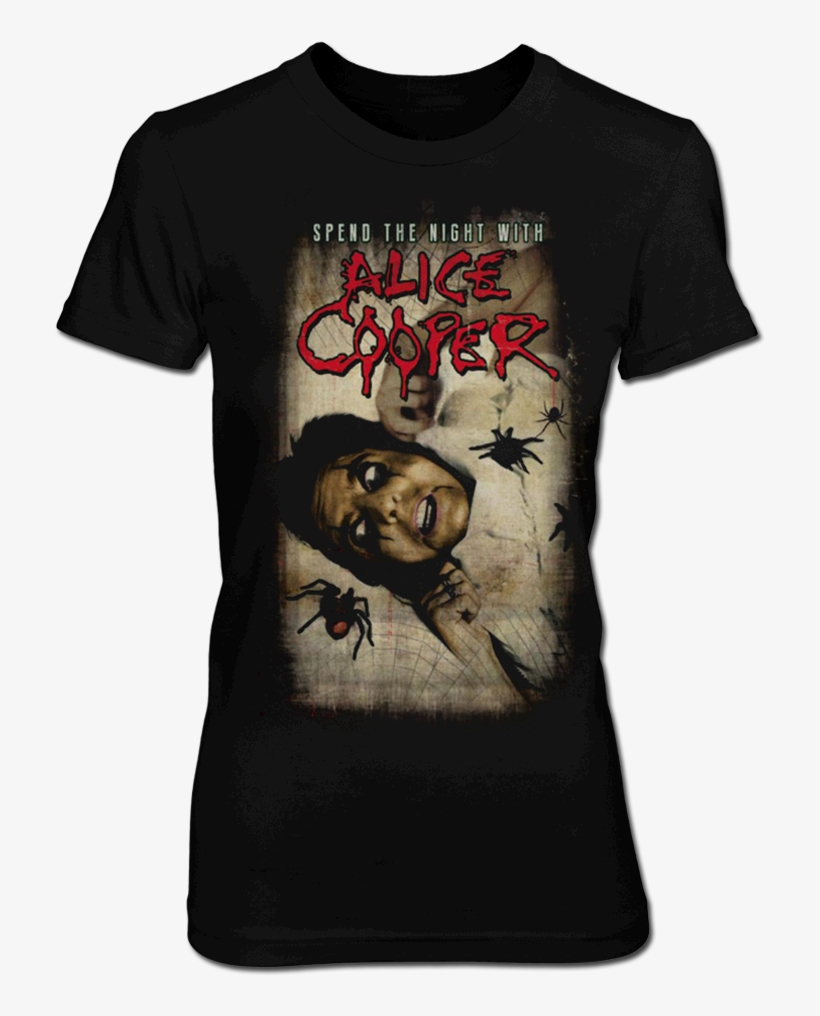 Spend The Night Spiders Women's Tee - Five Finger Death Punch Lady Muerta, transparent png