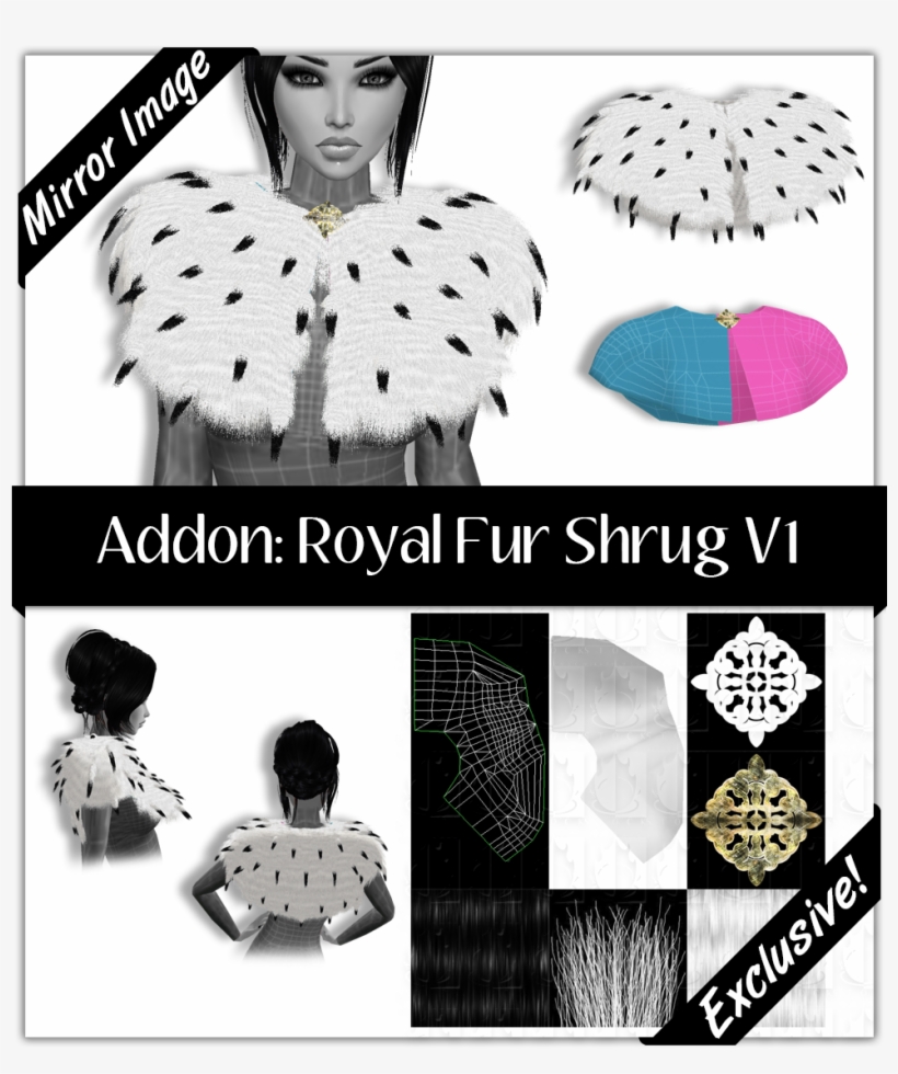 Royal Fur Shrug V1 - Shrug, transparent png