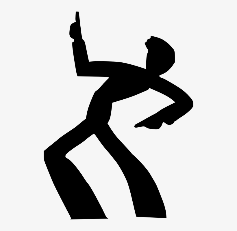 Dance Silhouette Clip Art Dromffm Top - Dancing Man Clip Art, transparent png