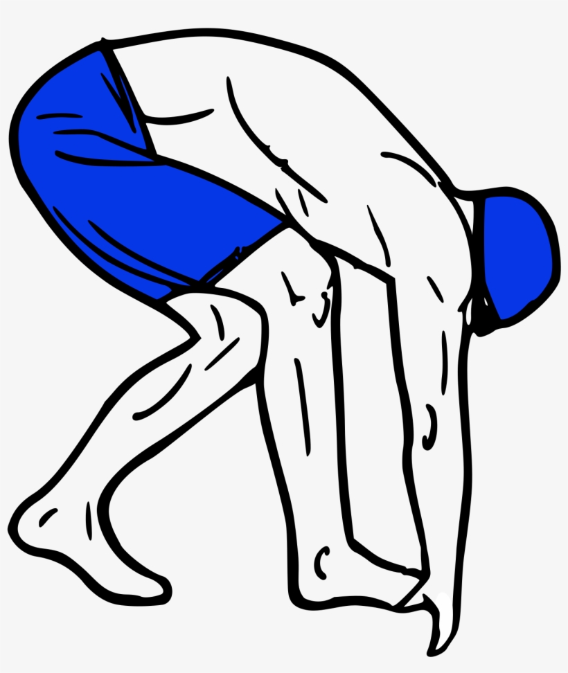 This Free Icons Png Design Of Swimmer On The Blocks, transparent png