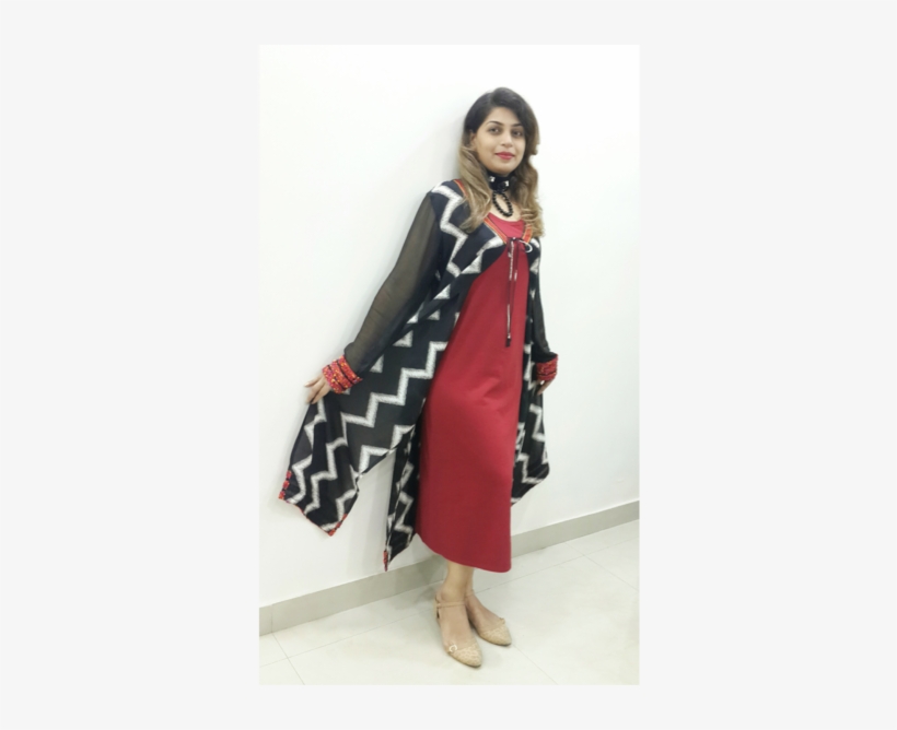 Jeresy Dress With Shrug - Girl, transparent png