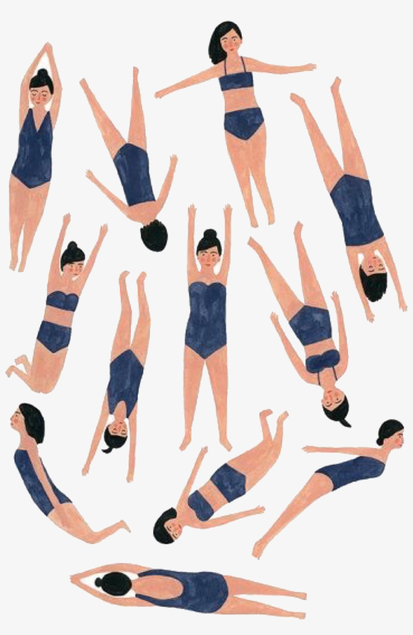 Goodmorning, I Have My Early Birdy Swimming Training - Kate Pugsley Print, transparent png