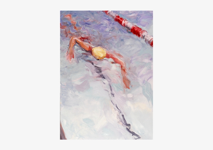 Swimmers - Painting, transparent png