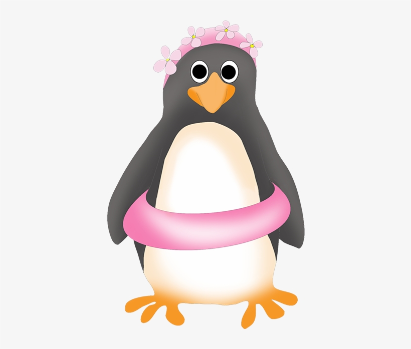 Penguin Clipart Summer - Summer Animal Clip Art, transparent png