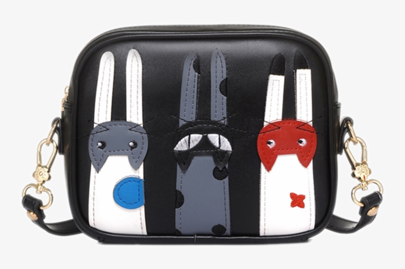 Cute Cats Trio Sling Bag - Women's Pu Cartoon Cat Mini Crossbody Shoulder Bag, transparent png