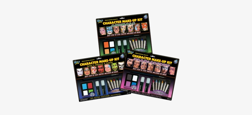Pearlescent Multi Face Character Face Painting Kit, transparent png