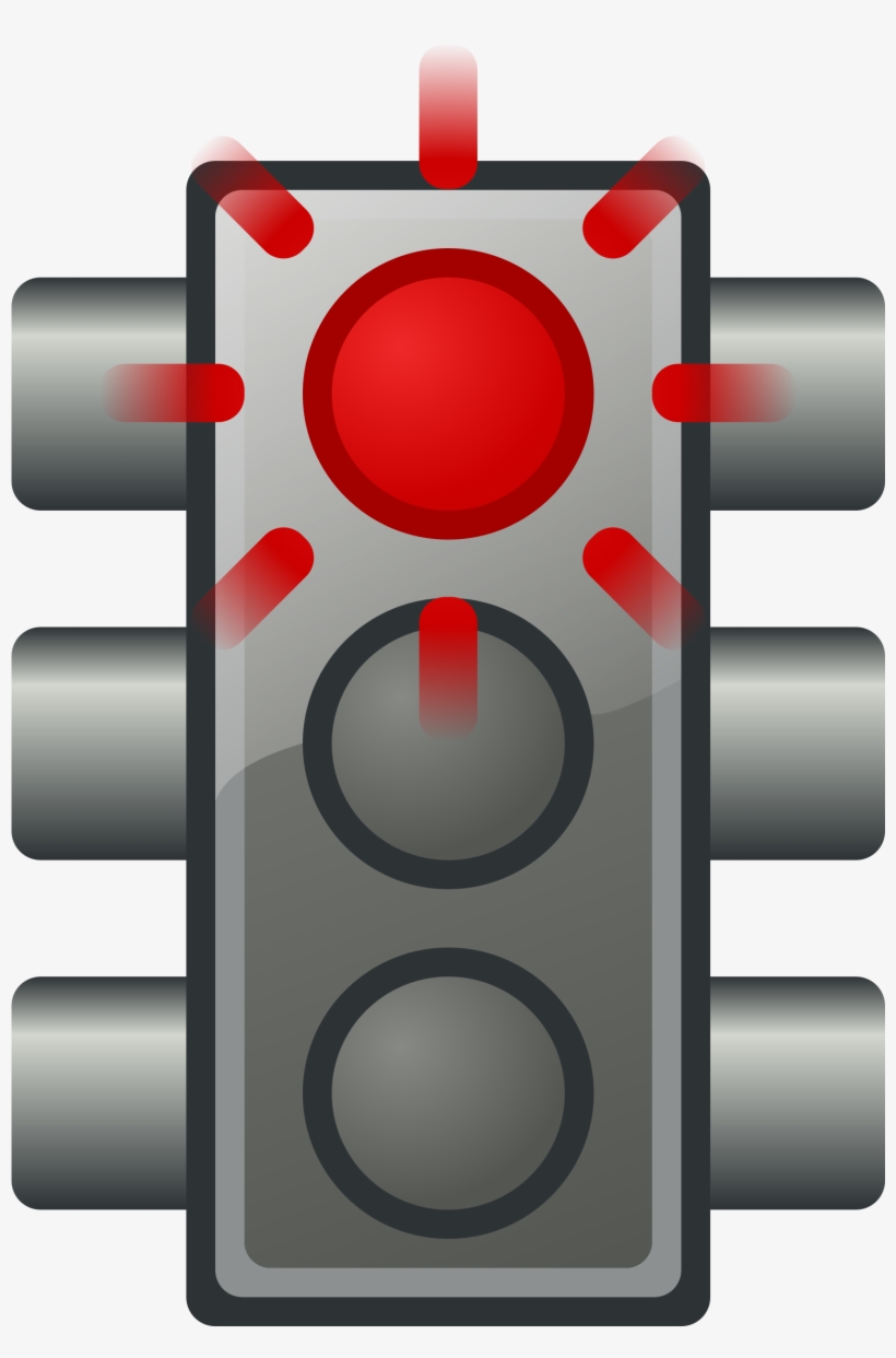 This Free Icons Png Design Of Flashing Red Traffic, transparent png