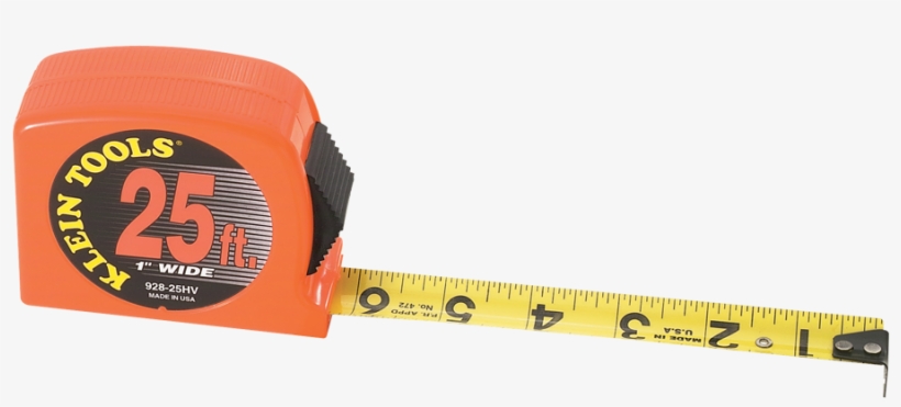 Png 92825hv - Klein Tools - Tape Measure 25 Ft High Visibility, transparent png