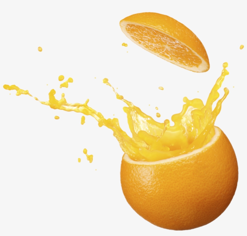 Picture Black And White Juice With Transperent Background - Orange Juice Splash Png, transparent png