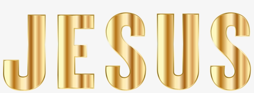 Crucifix Gold Typography Logo Christian Cross - Clip Art, transparent png