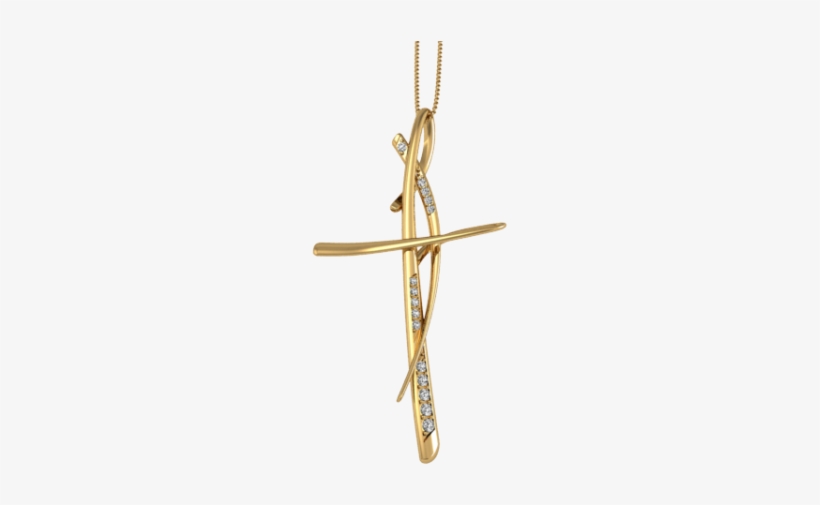 Gold Cross - Pendant, transparent png