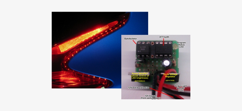 Led Strip And Uc Add Some Flash To Your Tail Lights - Light-emitting Diode, transparent png