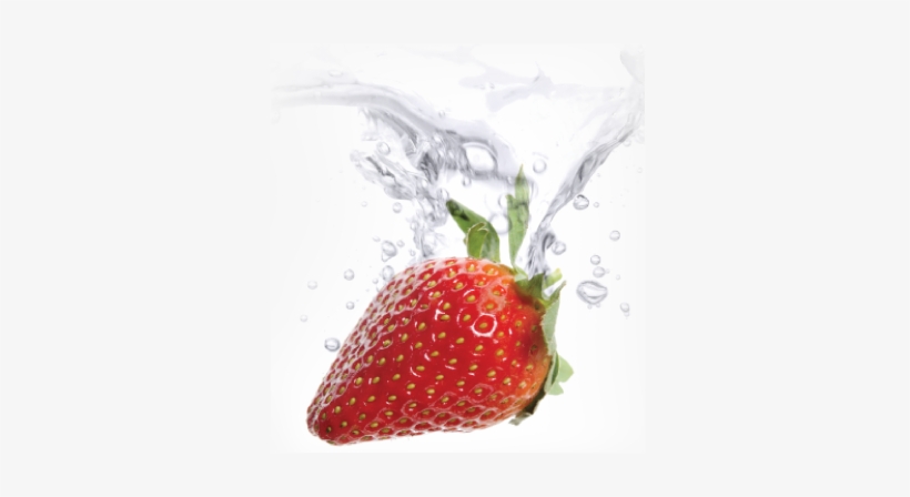 Strawberries Water Png Image Freeuse Download - Strawberry Juice Splash Png, transparent png