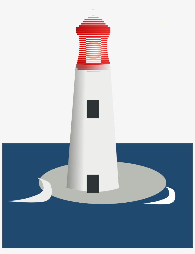 This Lighthouse Clip Art Free Clipart Images - Mercusuar Hitam Putih Png, transparent png