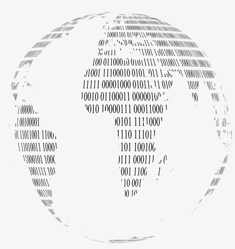 This Free Icons Png Design Of Binary Globe 2, transparent png