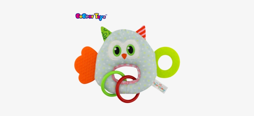 Bobeartoys Stuffed Plush Owl Toys Cartoon Baby Rattle - Brinquedo De Bebe Mordedor, transparent png