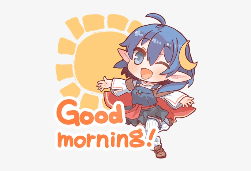 Imessage Rena Good Morning - Sticker, transparent png