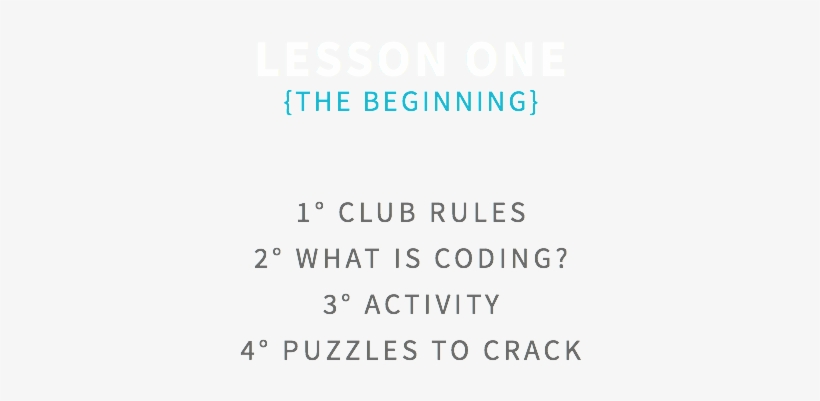 Lesson One {the Beginning} 1° Club Rules 2° What Is - Printing, transparent png