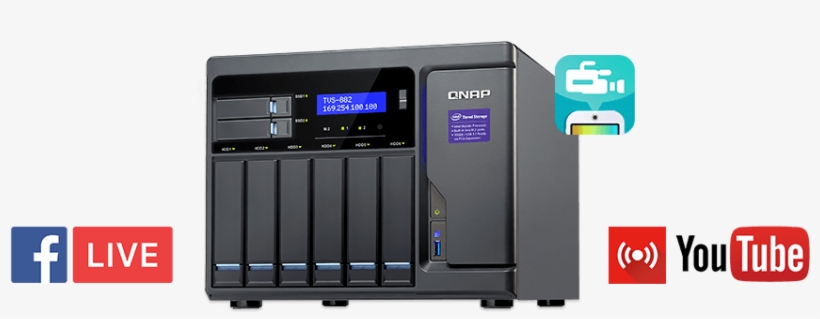 04 May How To Live Stream On Youtube Or Facebook While - Qnap Desktop Nas Tvs-882-i5-16g-450w 12tb Ironwolf, transparent png