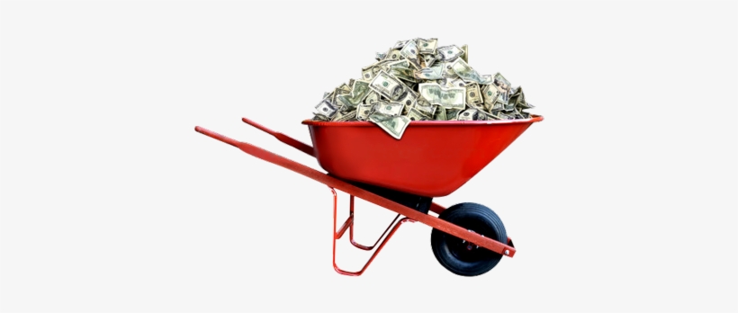 Pile Of Money Psd36108 - Wheelbarrow Full Of Cash, transparent png