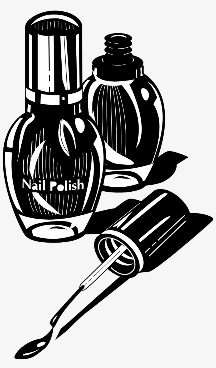 Image Free Stock Free Stock Photo Illustration Of Bottles - Nail Polish Black And White, transparent png