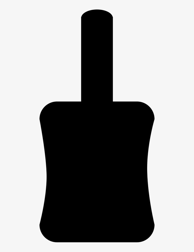 Nail Polish Bottle Silhouette - Nail Polish Bottle Silhouette Png, transparent png