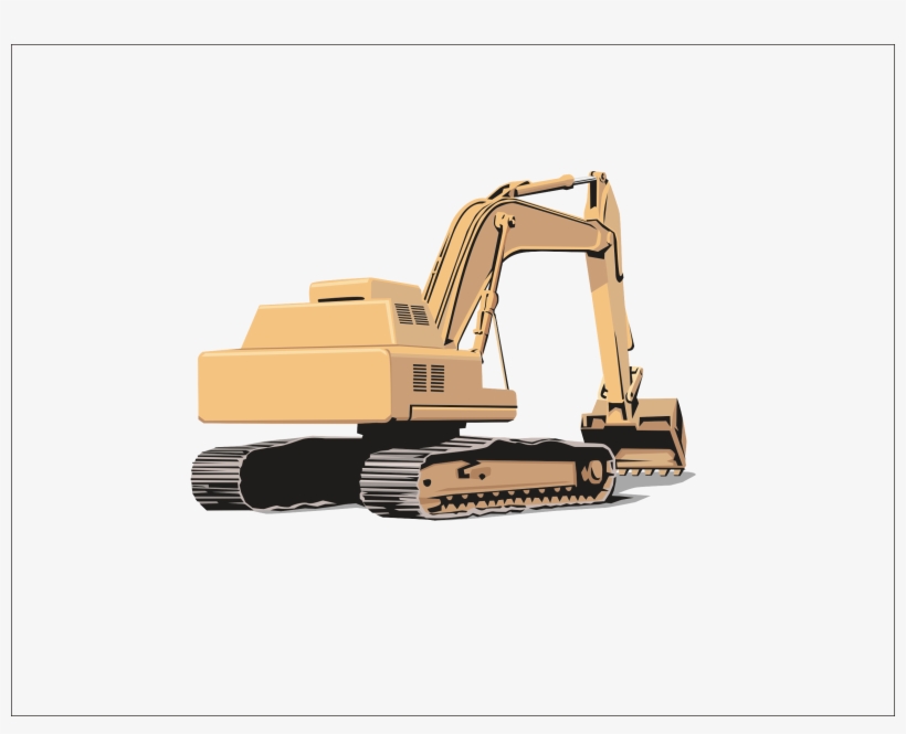 Machine Backhoe Loader Crane Work Architectural Engineering - Custom Excavator Tractor Magnet, Promotional Products, transparent png
