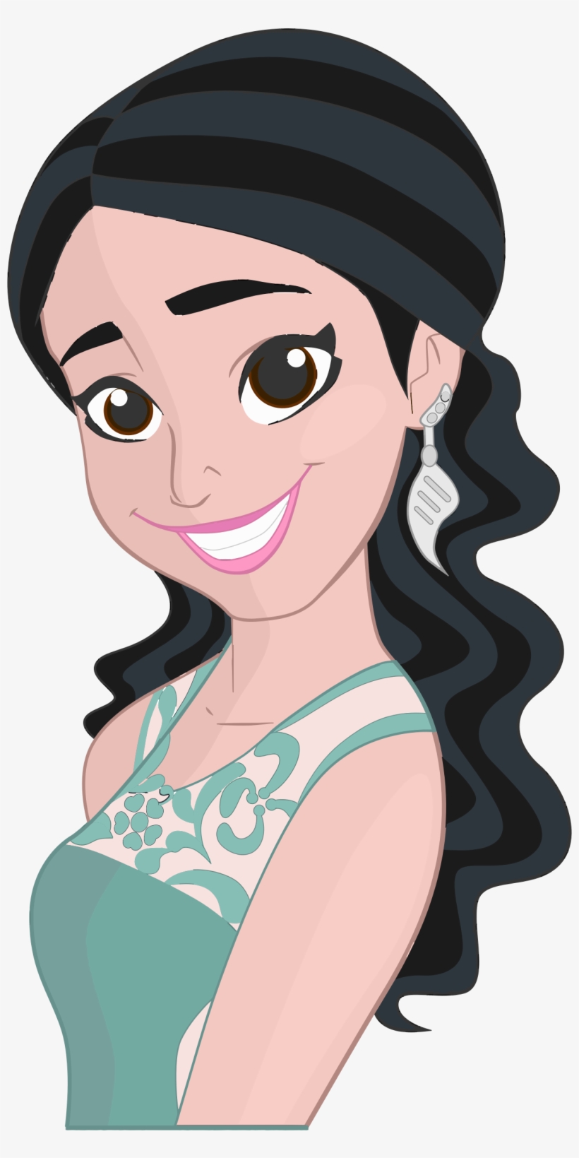Happy Woman Png - Smiling Girl Clipart, transparent png