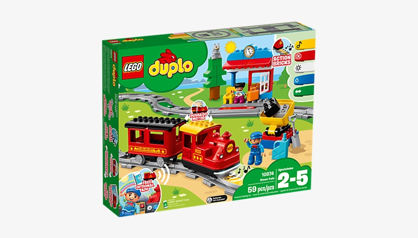Lego Duplo 10874 Steam Train, transparent png