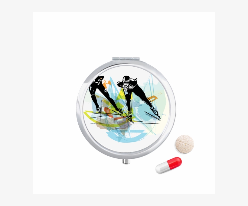 Sport Speed Skating Athletes Watercolor Travel Pocket - Rocket, transparent png