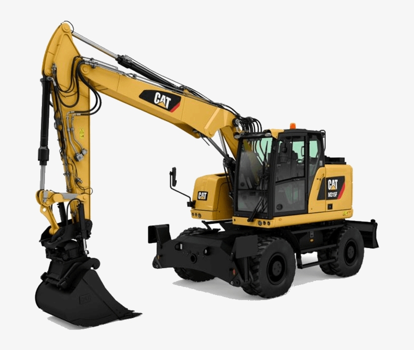 Ute Cat Wheel Excavator - Machines Construction, transparent png