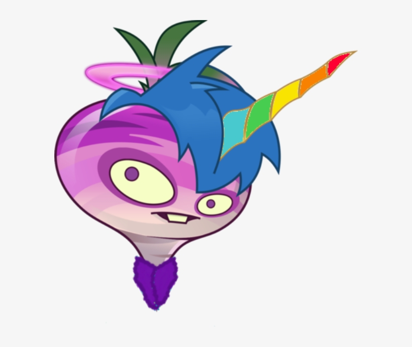 Unicorn The Tile Turnip - Plants Vs Zombies 2 Recortes, transparent png