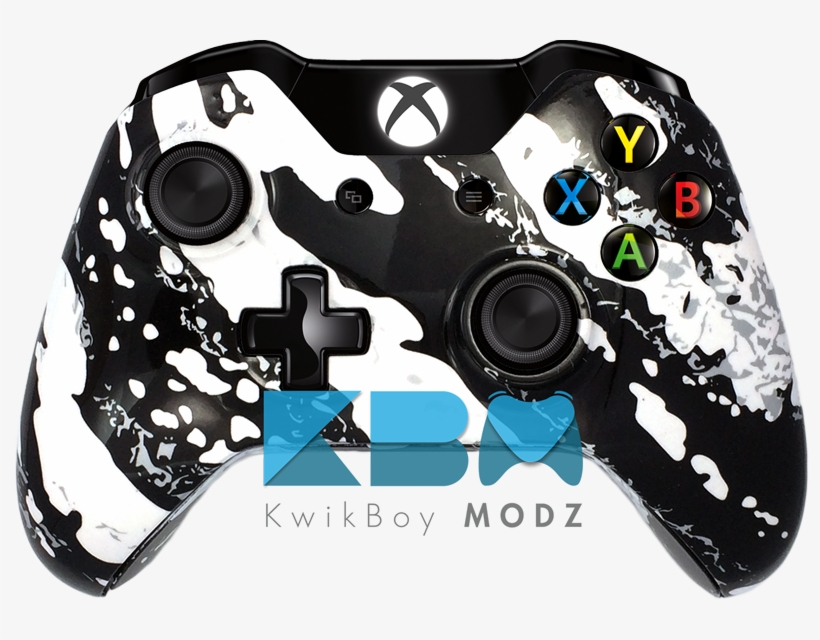 White Splatter Xbox One Controller Marble Splash Hydrographics Kit