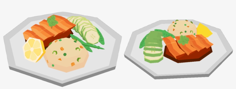 Cooked Salmon Clipart - Fried Rice, transparent png