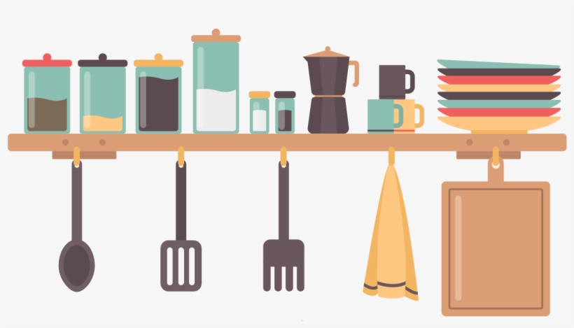 In Home Cooking Classes Nyc Footer Background - Home Kitchen Vector Png, transparent png
