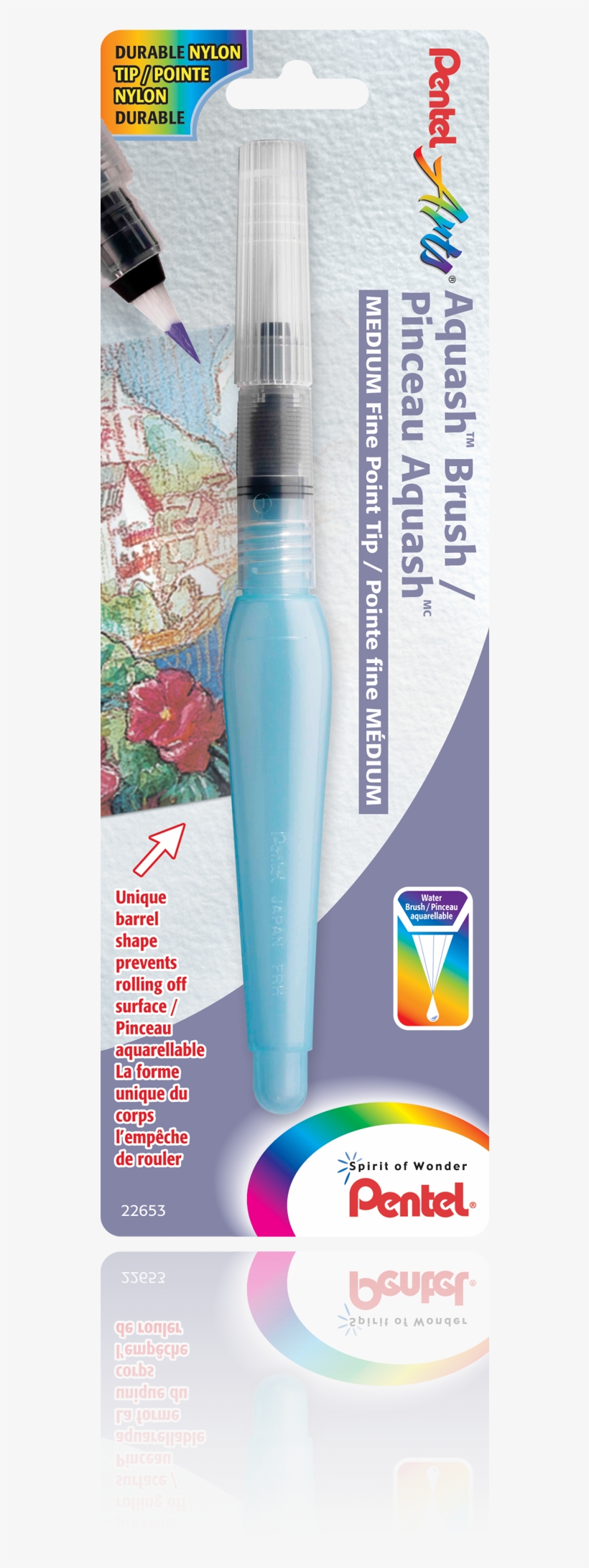Aquash™ Water Brush, Fine Point Medium - Pentel Arts Aquash Brush Water Brush - Medium, transparent png