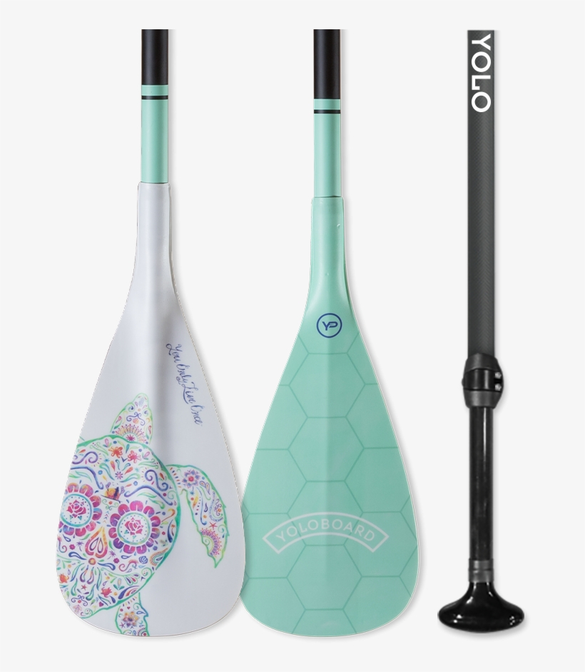 Yolo Adjustable Fiberglass Paddle - Standup Paddleboarding, transparent png