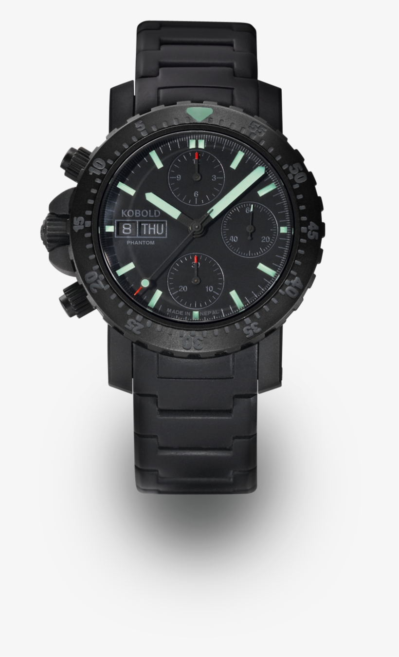 Kobold Phantom Black Ops - Analog Watch, transparent png