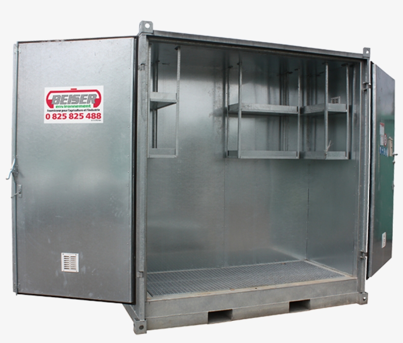 "safety " High 2-pallet Galvanised Storage Cell - Freezer, transparent png