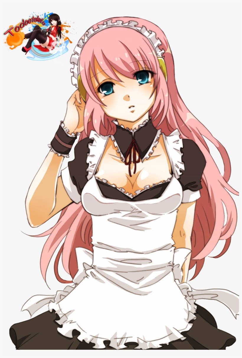Vocaloid Luka Maid, transparent png