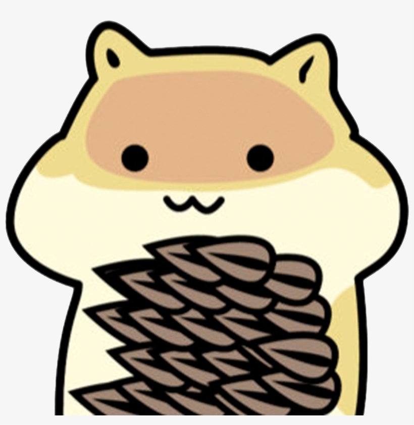 Hamster Clipart Guinea Pig - 仓鼠 给 瓜子 表情 包, transparent png