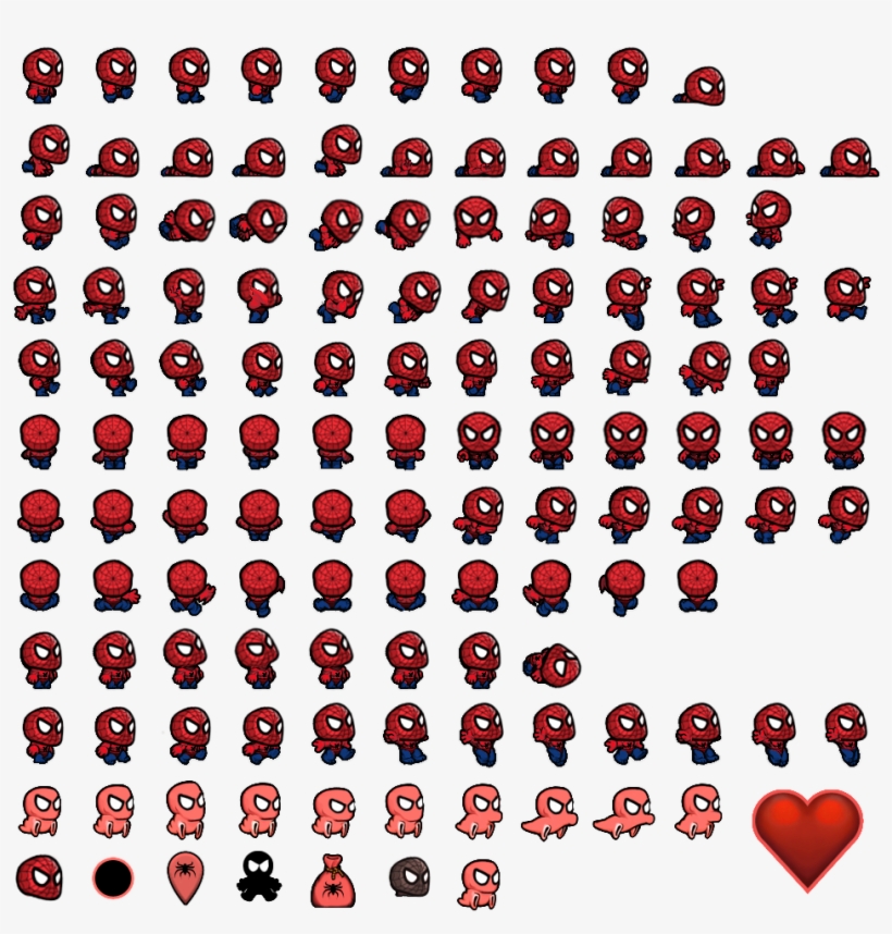 Spelunky Sprite Sheet, transparent png