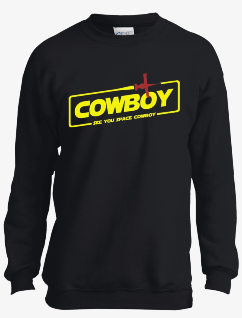 Cowboy A Space Cowboy Story Crewneck Sweatshirt - Long-sleeved T-shirt, transparent png