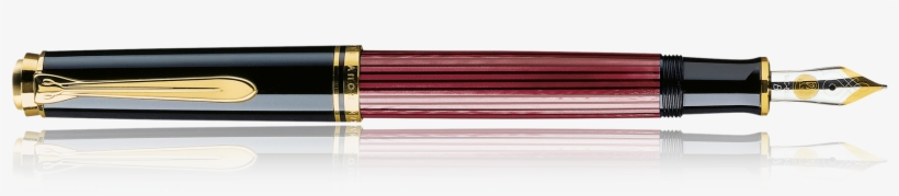 Pelikan Souverän Black/red Fountain Pen - Eye Liner, transparent png