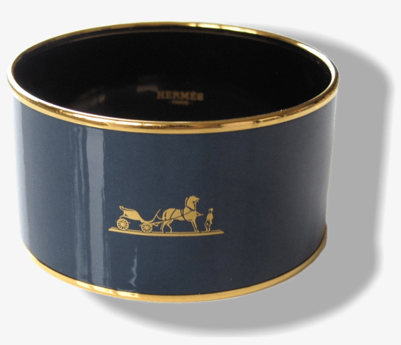 Hermes Duck Enamel Gold Trim Caleche Xtra Wide Bangle - Bangle, transparent png