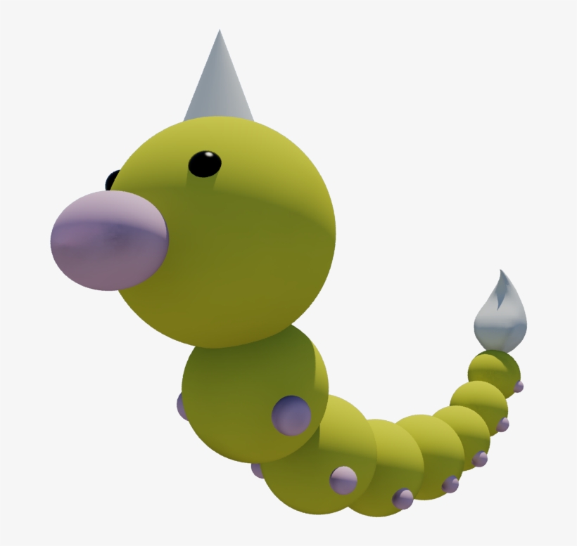 Pokemon En 3d- Weedle - Cartoon, transparent png