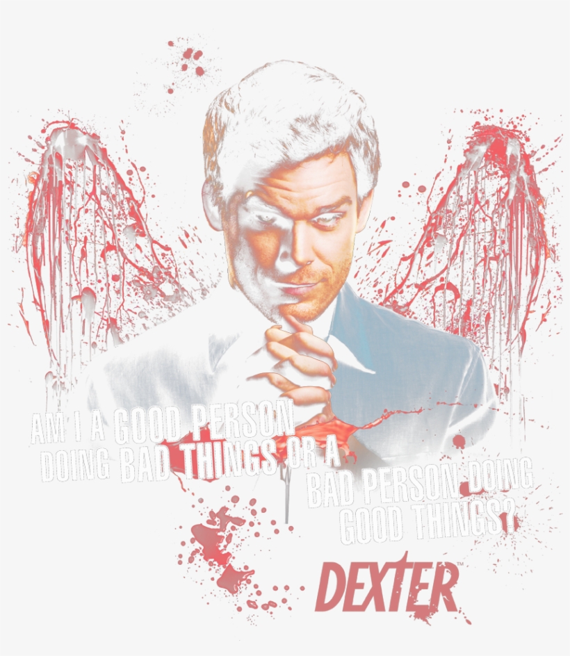 Dexter Good Bad Men's Crewneck Sweatshirt - Dexter, transparent png